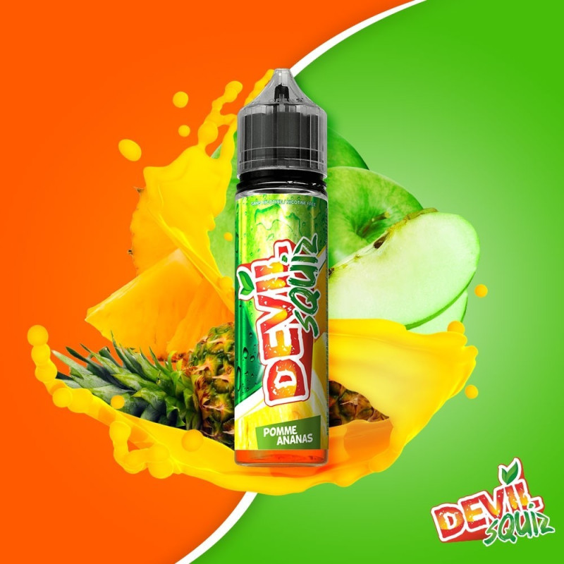 E LIQUIDE POMME ANANAS DEVIL SQUIZ 50ML - AVAP--alavape.com