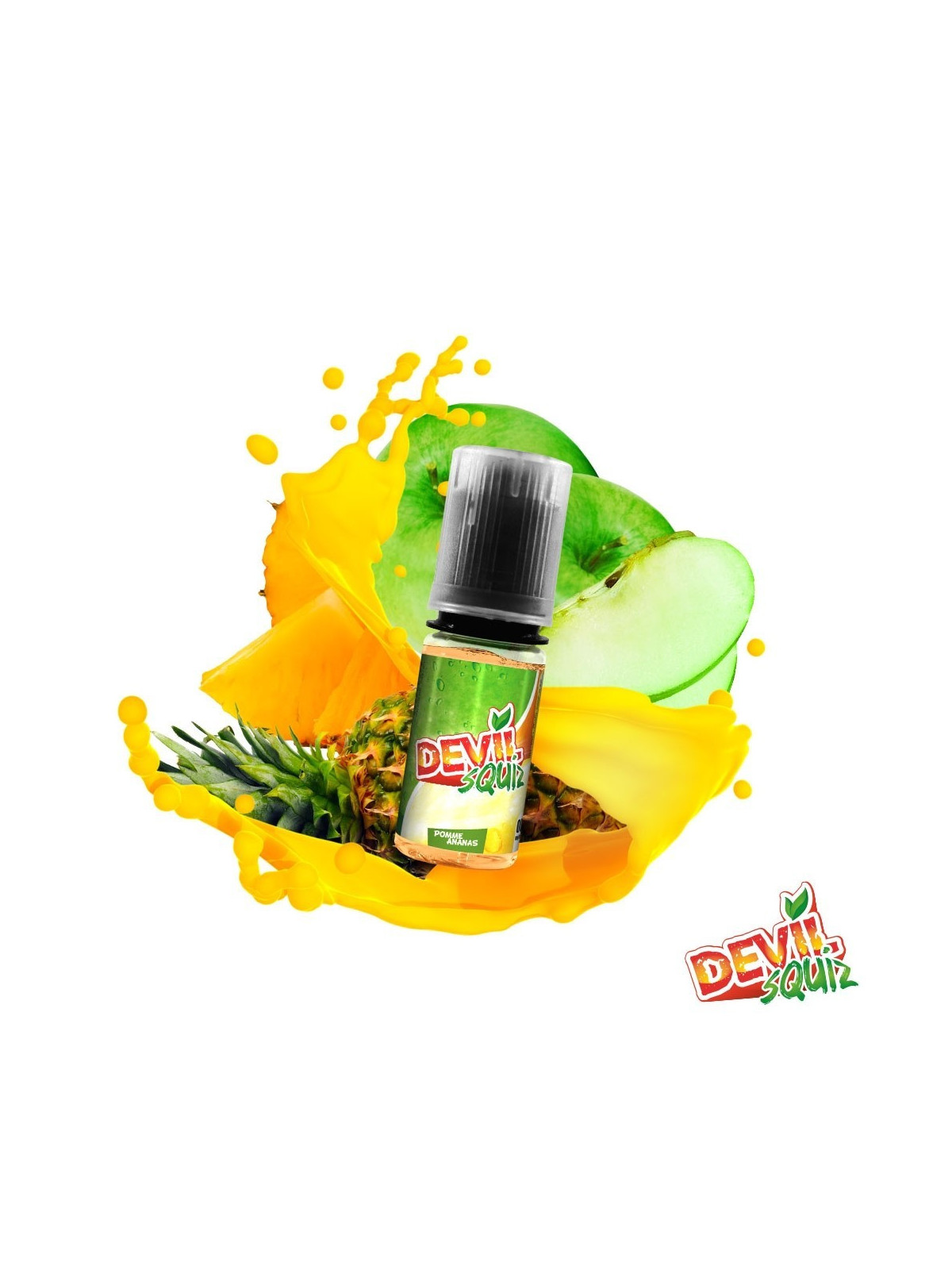 E LIQUIDE POMME ANANAS DEVIL SQUIZ 10ML - AVAP--alavape.com
