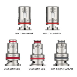 RÉSISTANCES GTX / 5PCS - VAPORESSO-Ecigarettes-alavape.com
