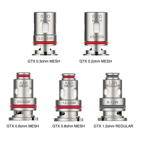 RÉSISTANCES GTX / 5PCS - VAPORESSO-Ecigarettes-alavape.com