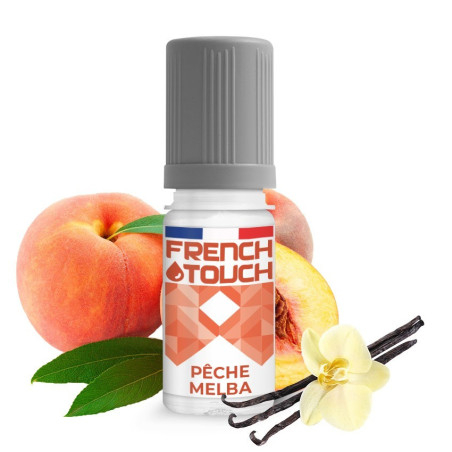 E LIQUIDE PECHE MELBA 10ML - FRENCH TOUCH--alavape.com
