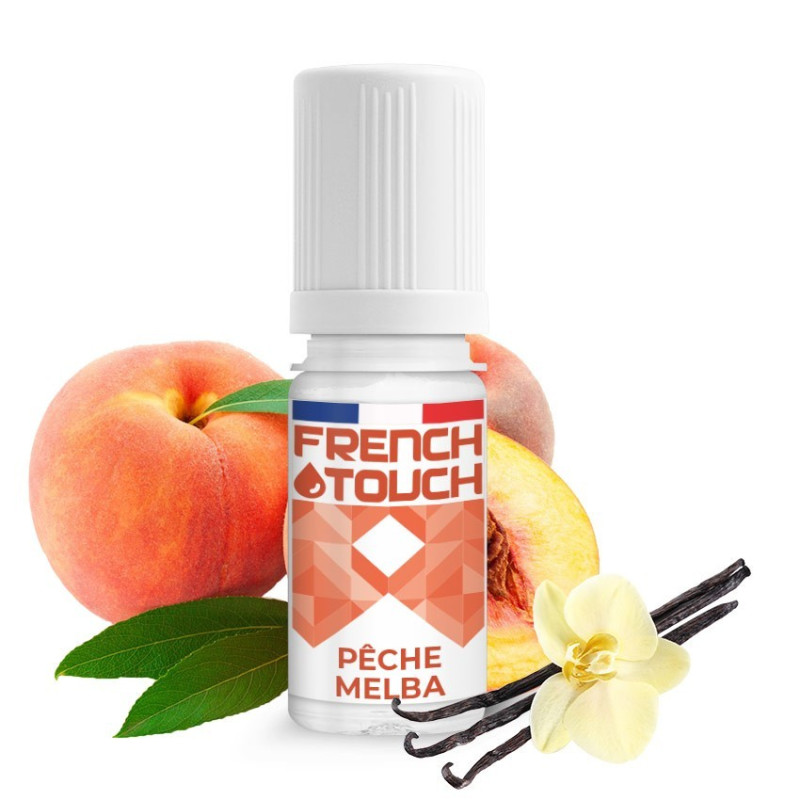 E LIQUIDE PECHE MELBA 10ML - FRENCH TOUCH--alavape.com