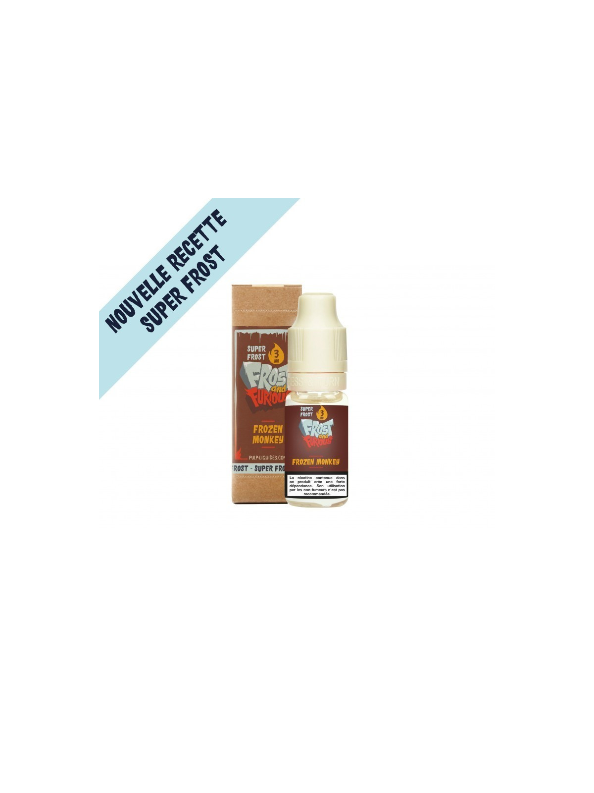 E LIQUIDE FROZEN MONKEY SUPER FROST 10ML - FROST AND FURIOUS PULP--alavape.com