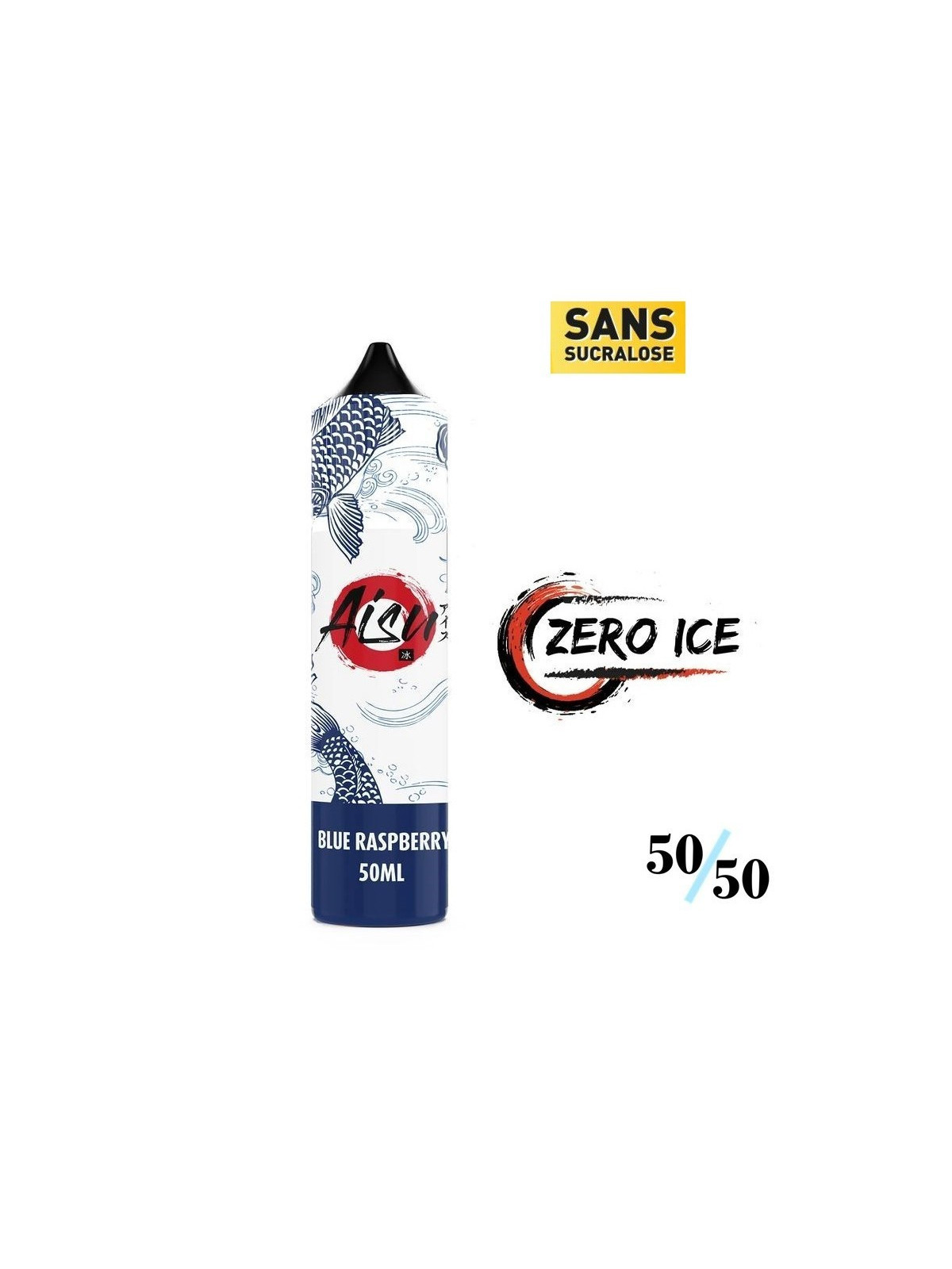 E LIQUIDE BLUE RASPBERRY ZERO ICE 50ML - AISU ZAP JUICE--alavape.com