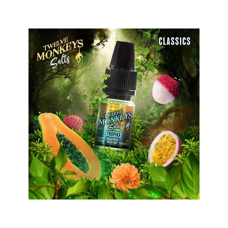 E LIQUIDE TROPIKA SALTS - TWELVE MONKEYS--alavape.com