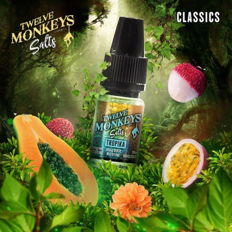 E LIQUIDE TROPIKA SALTS - TWELVE MONKEYS--alavape.com