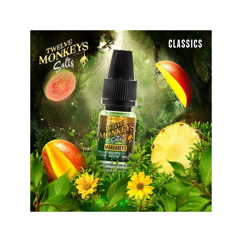 E LIQUIDE MANGABEYS SALTS - TWELVE MONKEYS--alavape.com