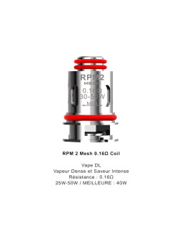 Résistances RPM2 SCAR P3 / 5pcs - SMOKTECH-Résistances - Mèches-alavape.com
