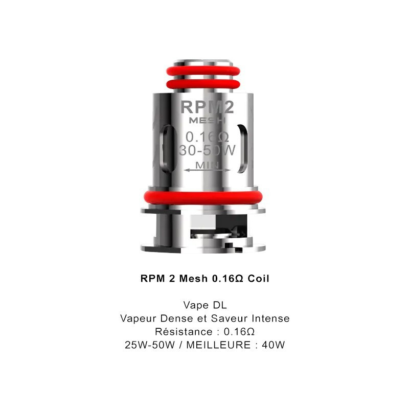 Résistances RPM2 SCAR P3 / 5pcs - SMOKTECH-Résistances - Mèches-alavape.com