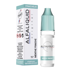 E LIQUIDE MENTHE FRAÎCHE 10ML - ALFALIQUID--alavape.com
