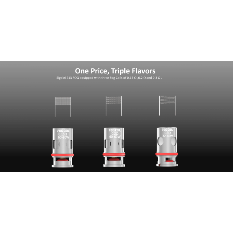 RÉSISTANCES HUMVEE / FOG 5PCS - SIGELEI-Ecigarettes-alavape.com