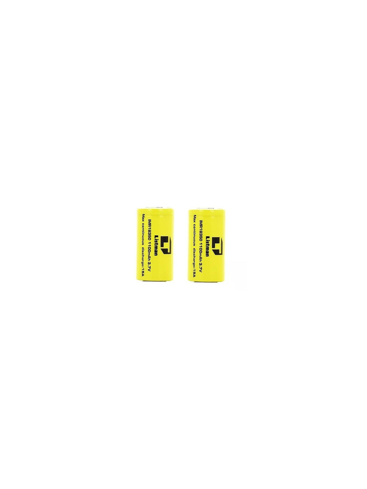 ACCU 18350 1100MAH 9A - LISTMAN-Ecigarettes-alavape.com