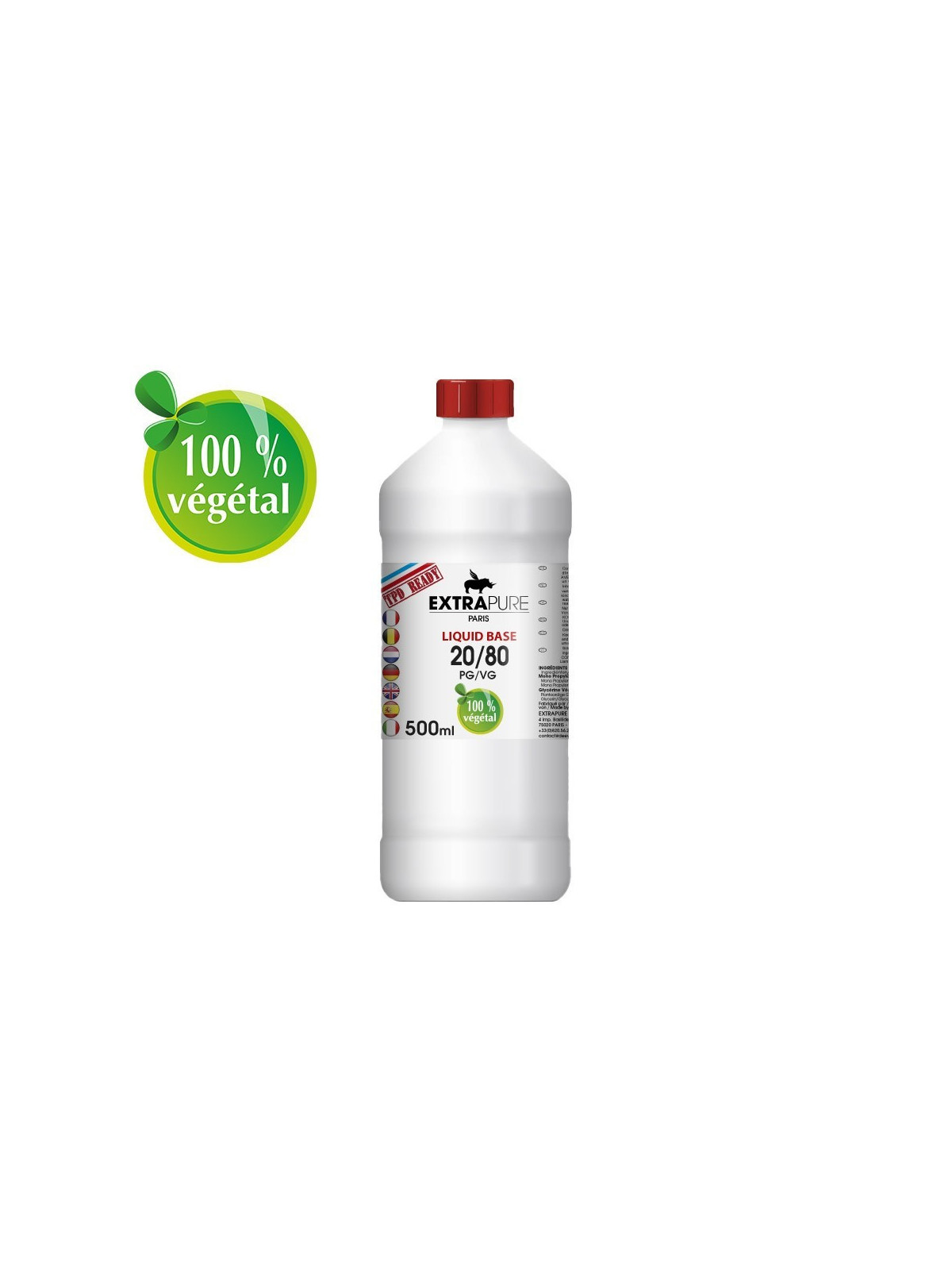 BASE 500ML EN 0MG EXTRAPURE-DIY - Do It Yourself-alavape.com