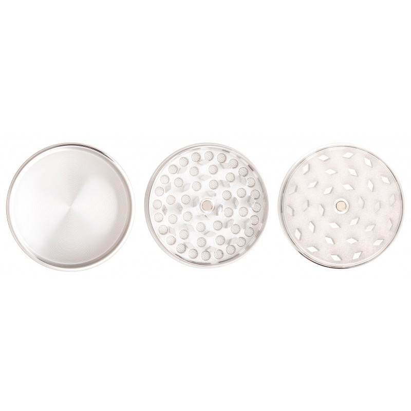 GRINDER METAL CHROME 5CM 3 ÉLÉMENTS-Accessoires-alavape.com
