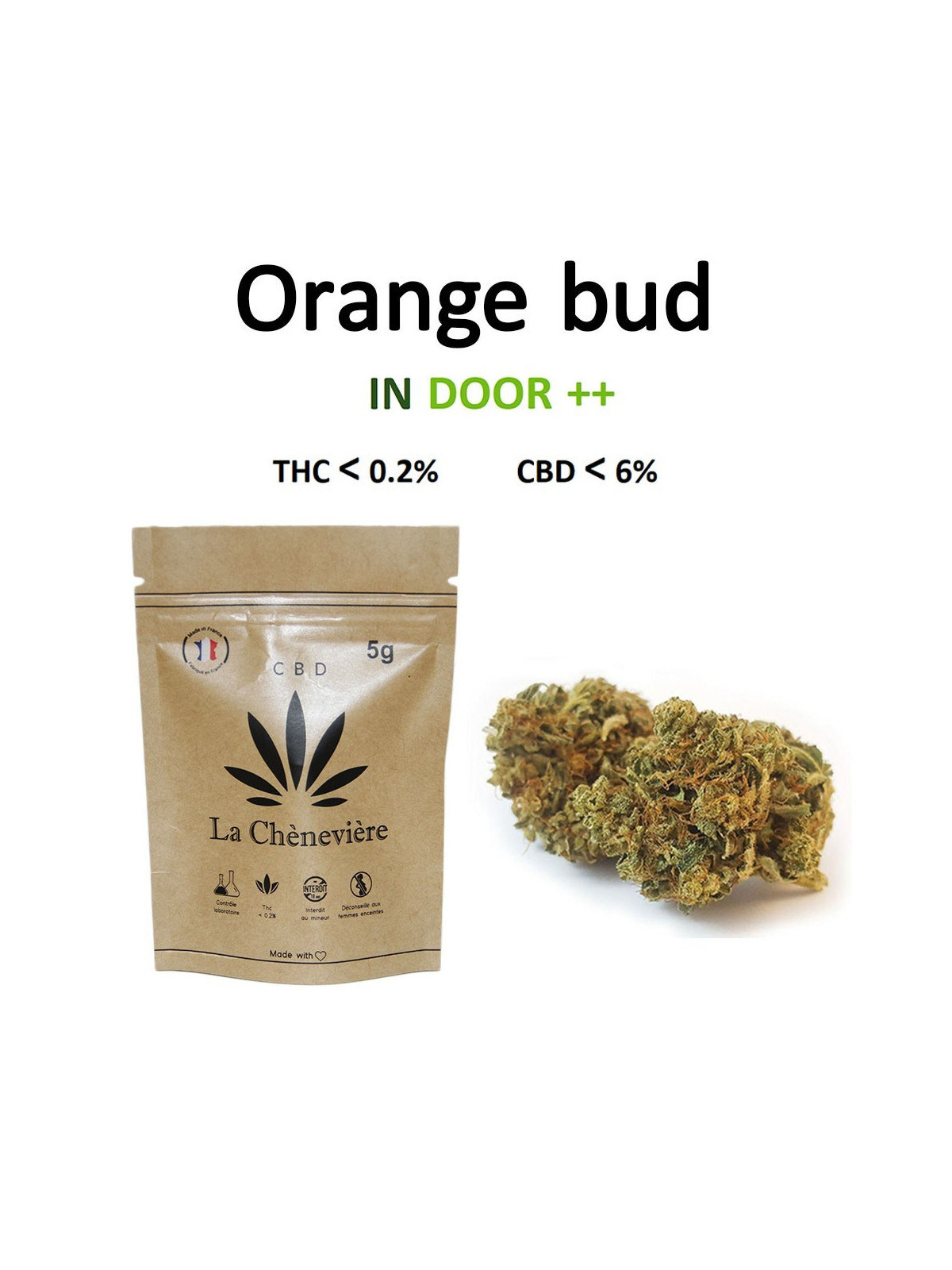 ORANGE BUD FLEUR - LA CHÈNEVIÈRE CBD-CBD-alavape.com