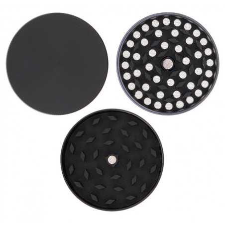 GRINDER METAL NOIR 5CM 3 ÉLÉMENTS-Accessoires-alavape.com