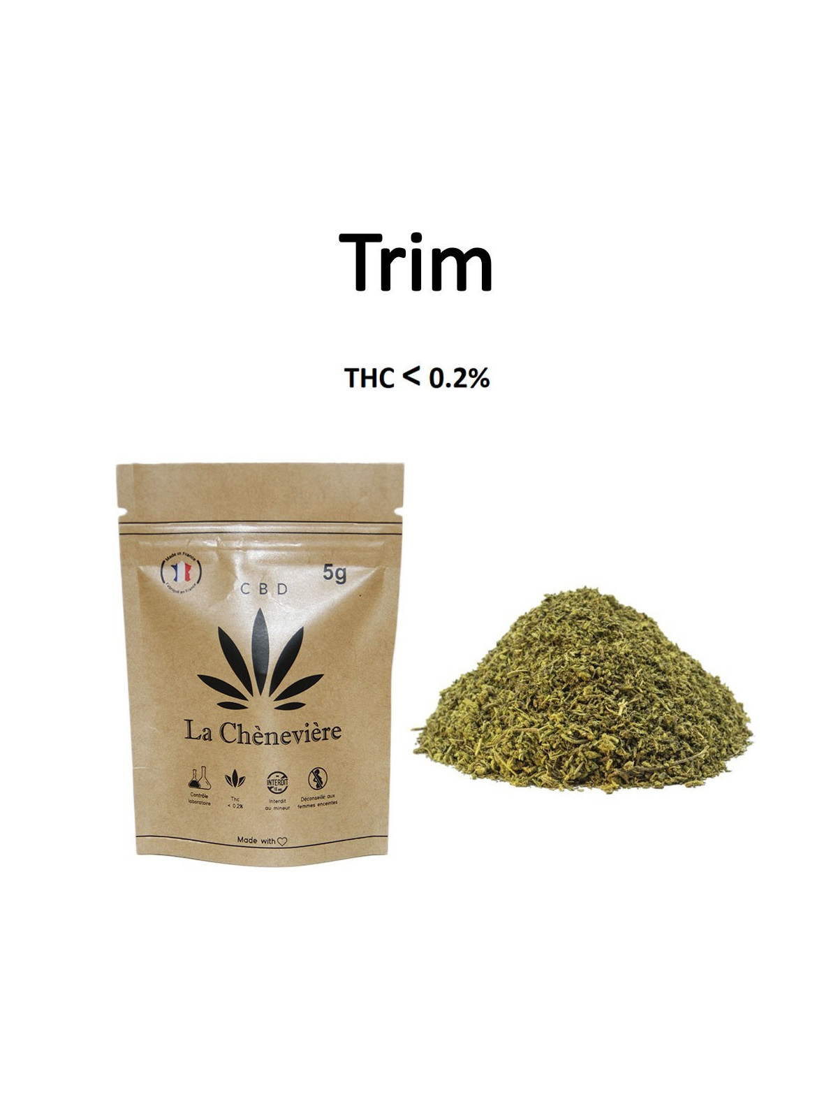 TRIM 5G - LA CHÈNEVIÈRE CBD-CBD-alavape.com
