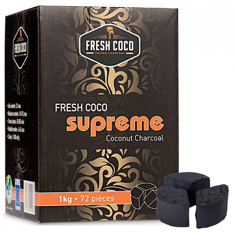 FRESH COCO SUPREME CHARBON / 72PCS 1KG-Ecigarettes-alavape.com