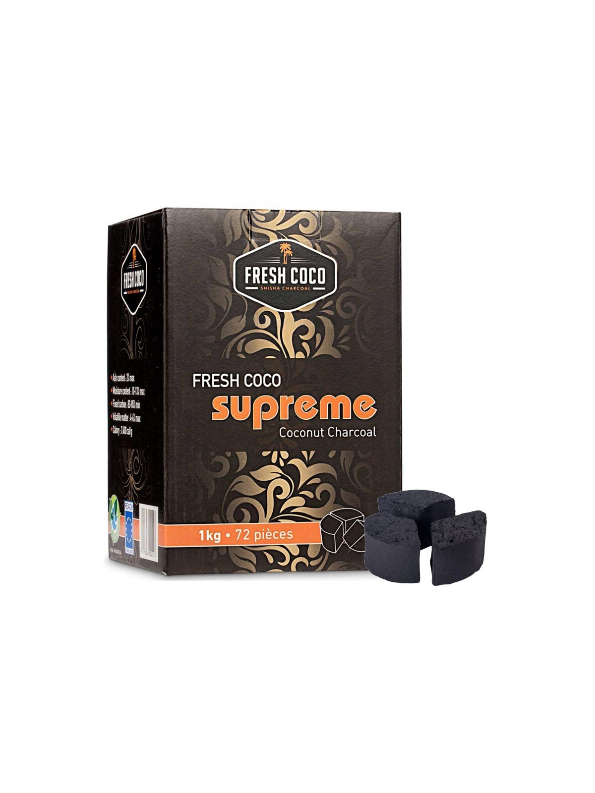 FRESH COCO SUPREME CHARBON / 72PCS 1KG-Ecigarettes-alavape.com