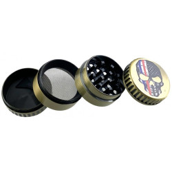 GRINDER METAL CRANE 4CM 4 PARTIES (26018)-CBD-alavape.com
