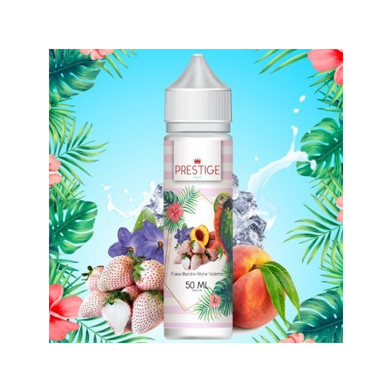 E LIQUIDE FRAISE BLANCHE PECHE VIOLETTE 50ML - PRESTIGE FRUITS--alavape.com