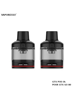 CARTOUCHES POD GTX POD 26 5ML DE REMPLACEMENT / 2PCS VAPORESSO-Ecigarettes-alavape.com