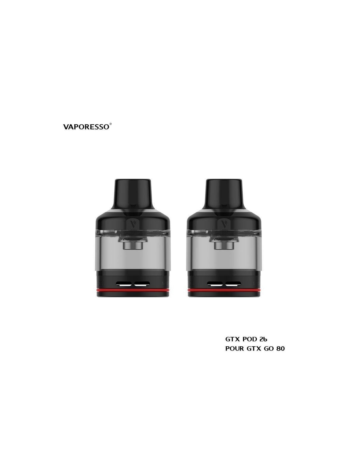 CARTOUCHES POD GTX POD 26 5ML DE REMPLACEMENT / 2PCS VAPORESSO-Ecigarettes-alavape.com