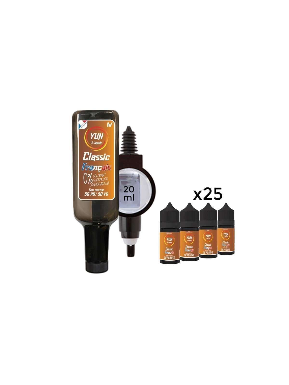 E LIQUIDE CLASSIC FRANÇAIS 500ML  - JUICE BAR YUN--alavape.com