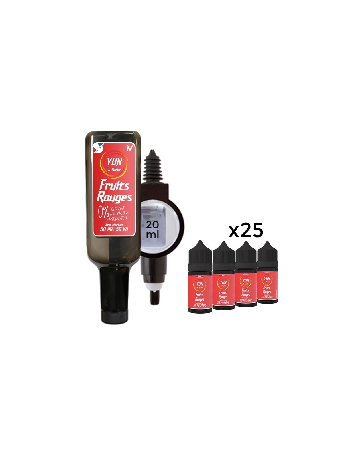 E LIQUIDE FRUITS ROUGES 500ML - JUICE BAR YUN--alavape.com
