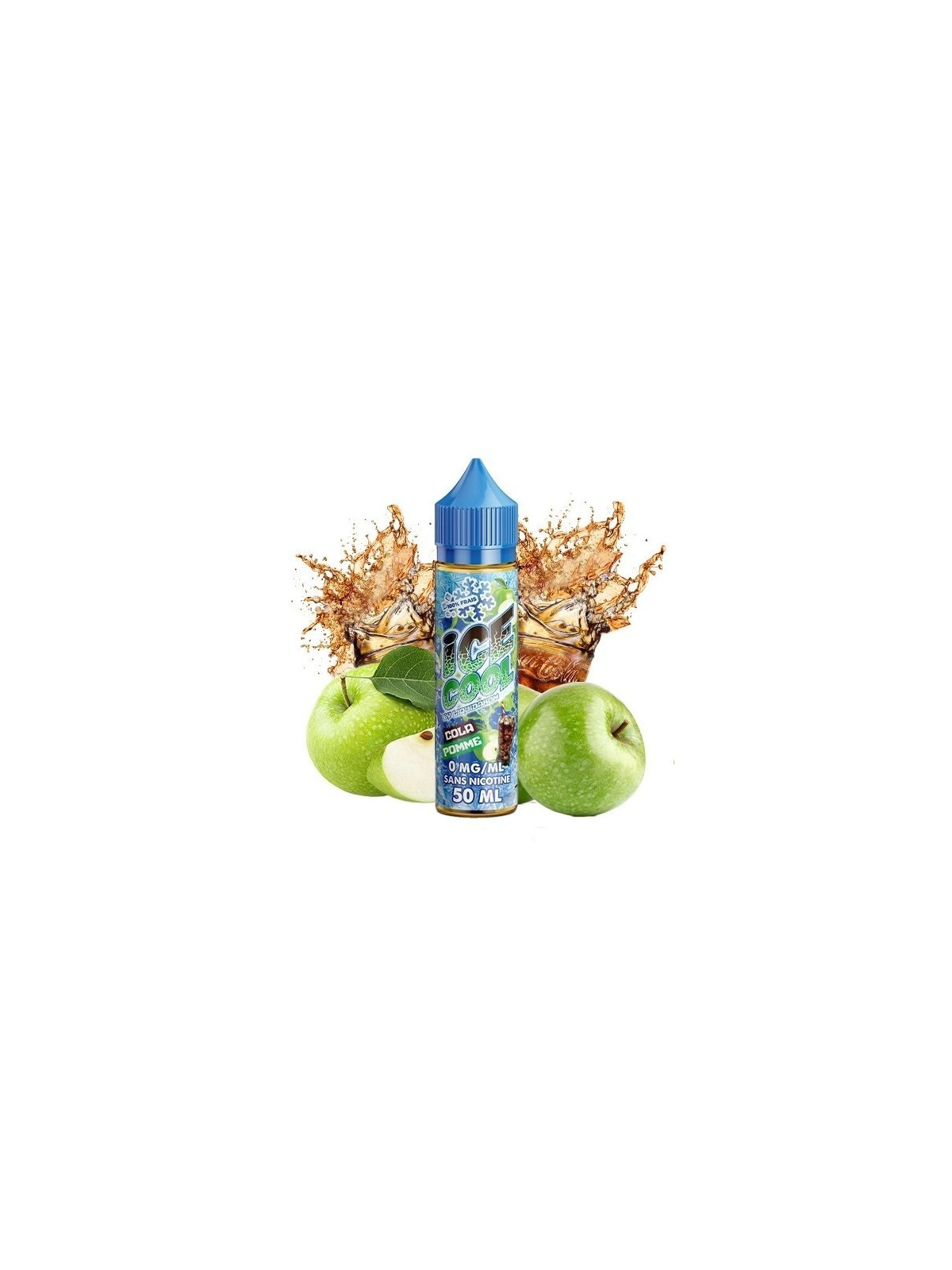 E LIQUIDE COLA POMME 50ML - ICE COOL--alavape.com