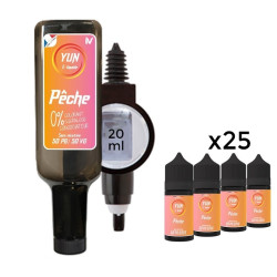 E LIQUIDE PÊCHE 500ML - JUICE BAR YUN--alavape.com