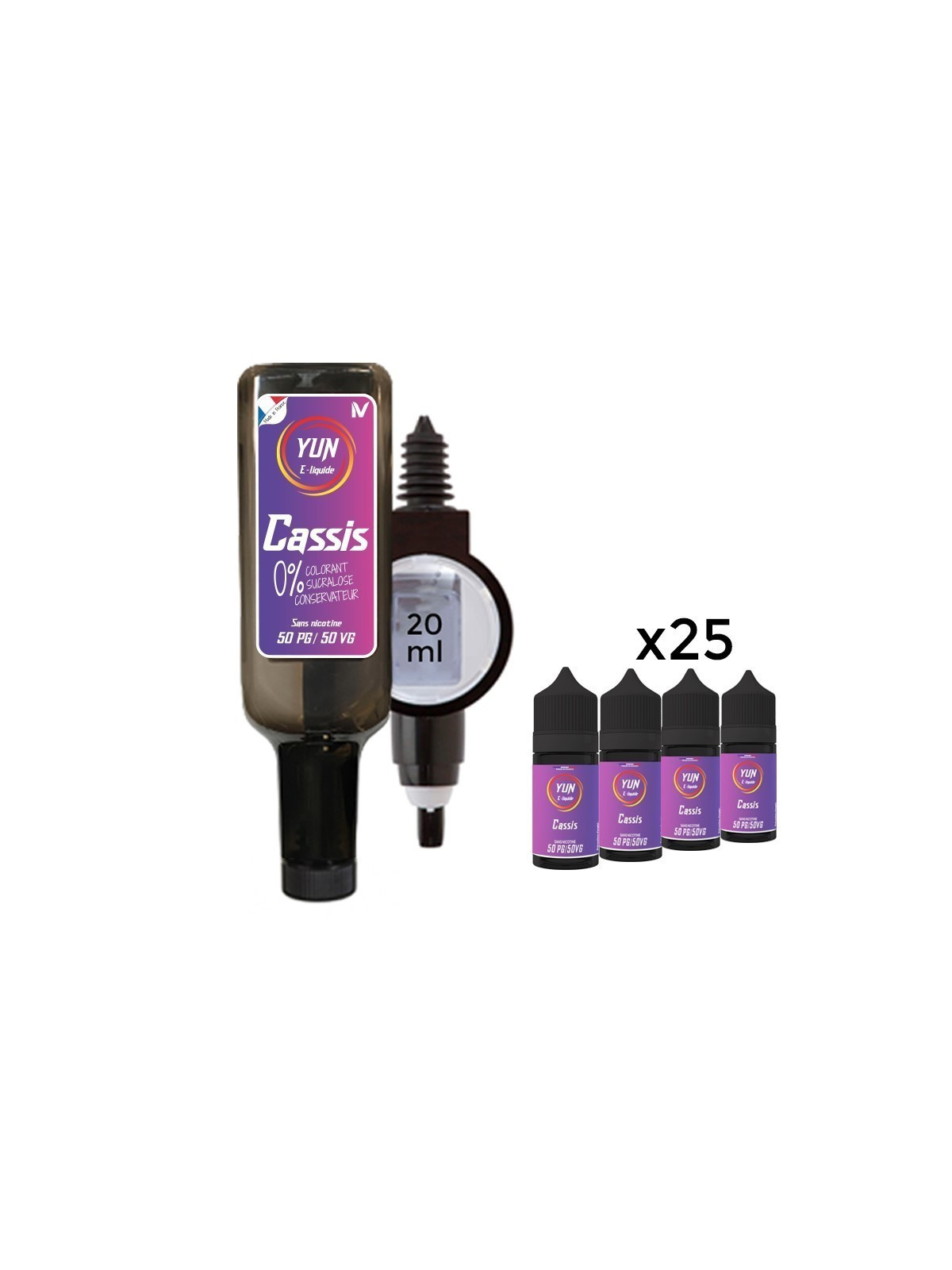 E LIQUIDE CASSIS 500ML - JUICE BAR YUN--alavape.com