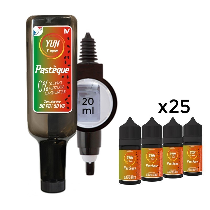 E LIQUIDE PACK PASTÈQUE 500ML - JUICE BAR YUN--alavape.com