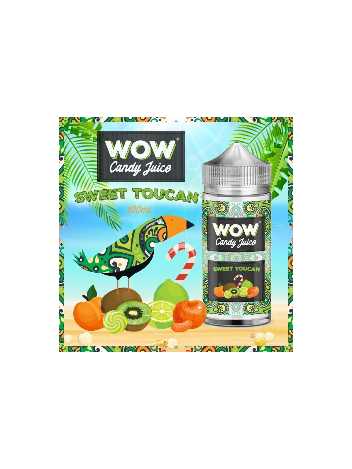 E LIQUIDE SWEET TOUCAN 100ML - WOW CANDY JUICE--alavape.com