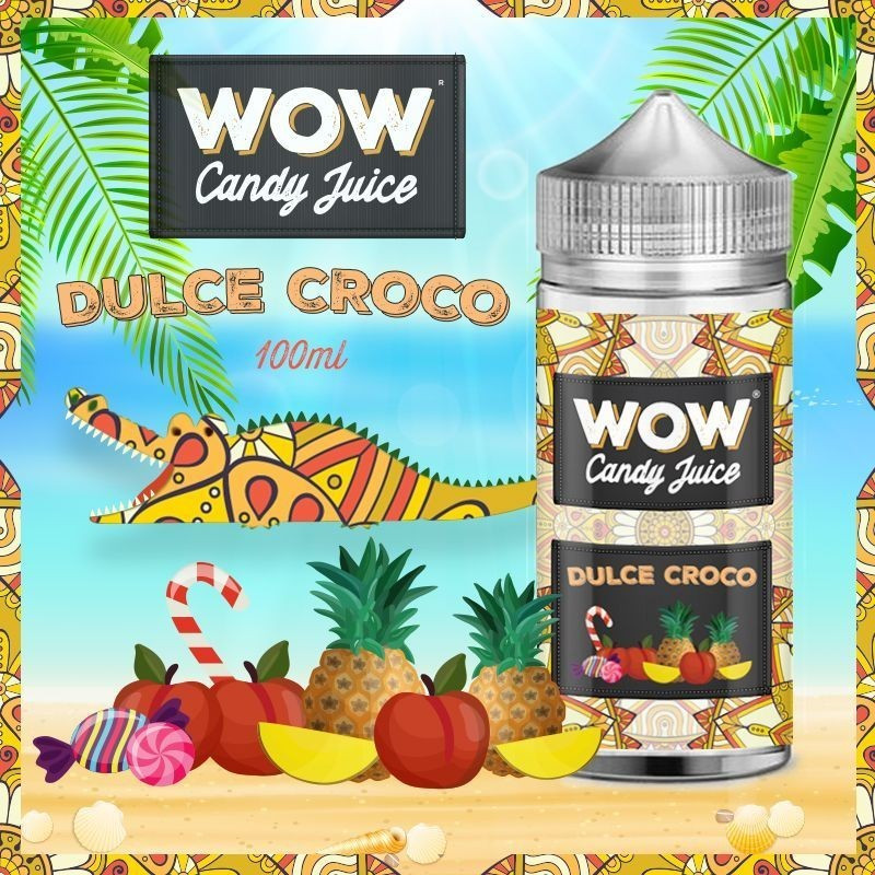 E LIQUIDE DULCE CROCO 100ML - WOW CANDY JUICE--alavape.com