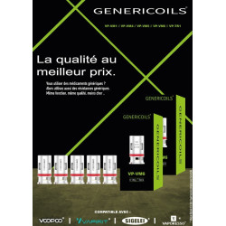 RÉSISTANCES VP PNP / 5PCS - GENERICOILS-Ecigarettes-alavape.com