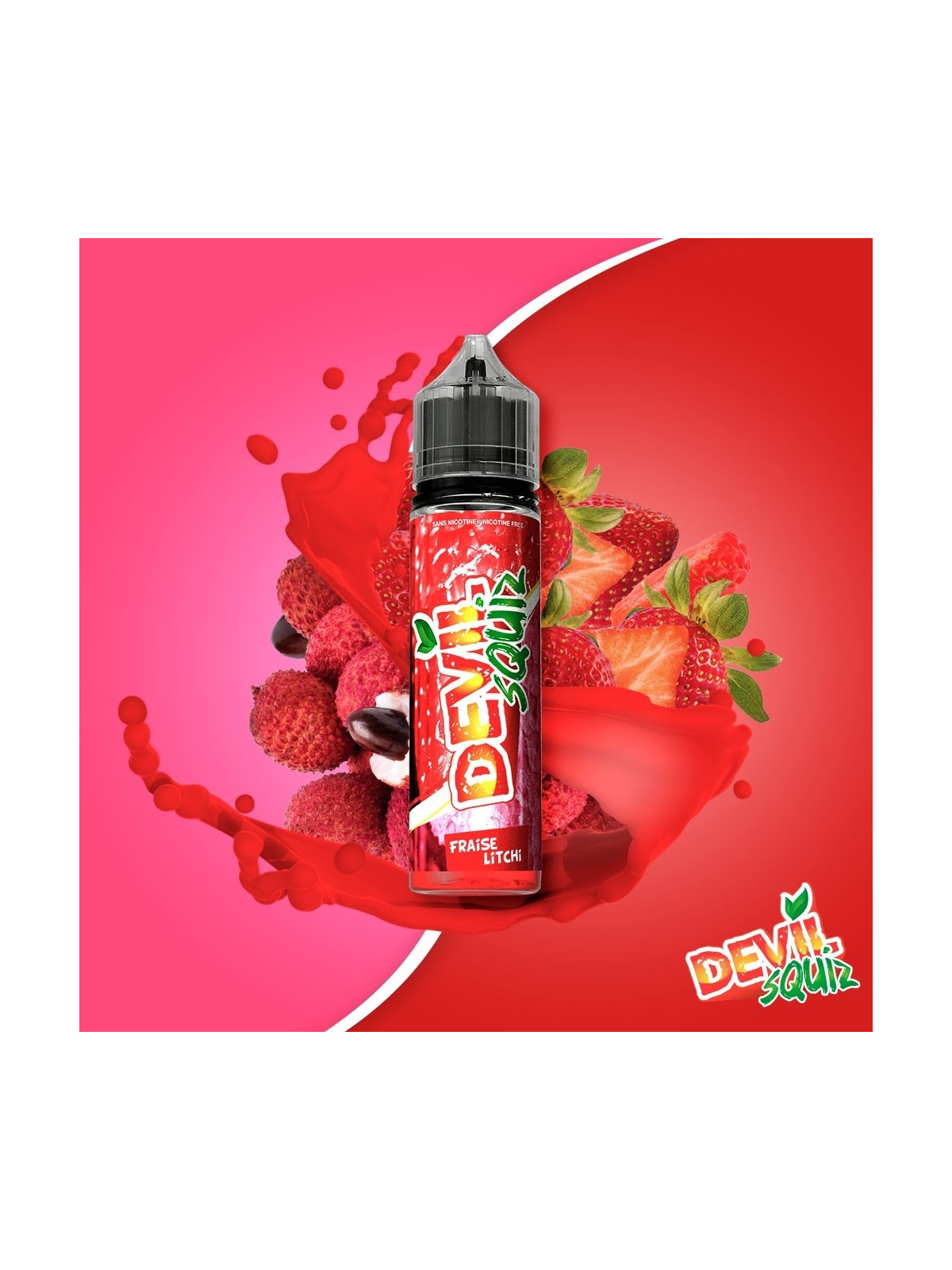 E LIQUIDE FRAISE LITCHI DEVIL SQUIZ 50ML - AVAP--alavape.com