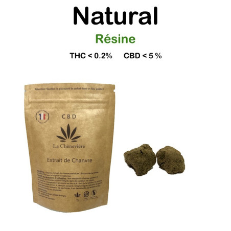 RESINE NATUREL - LA CHÈNEVIÈRE CBD-CBD-alavape.com