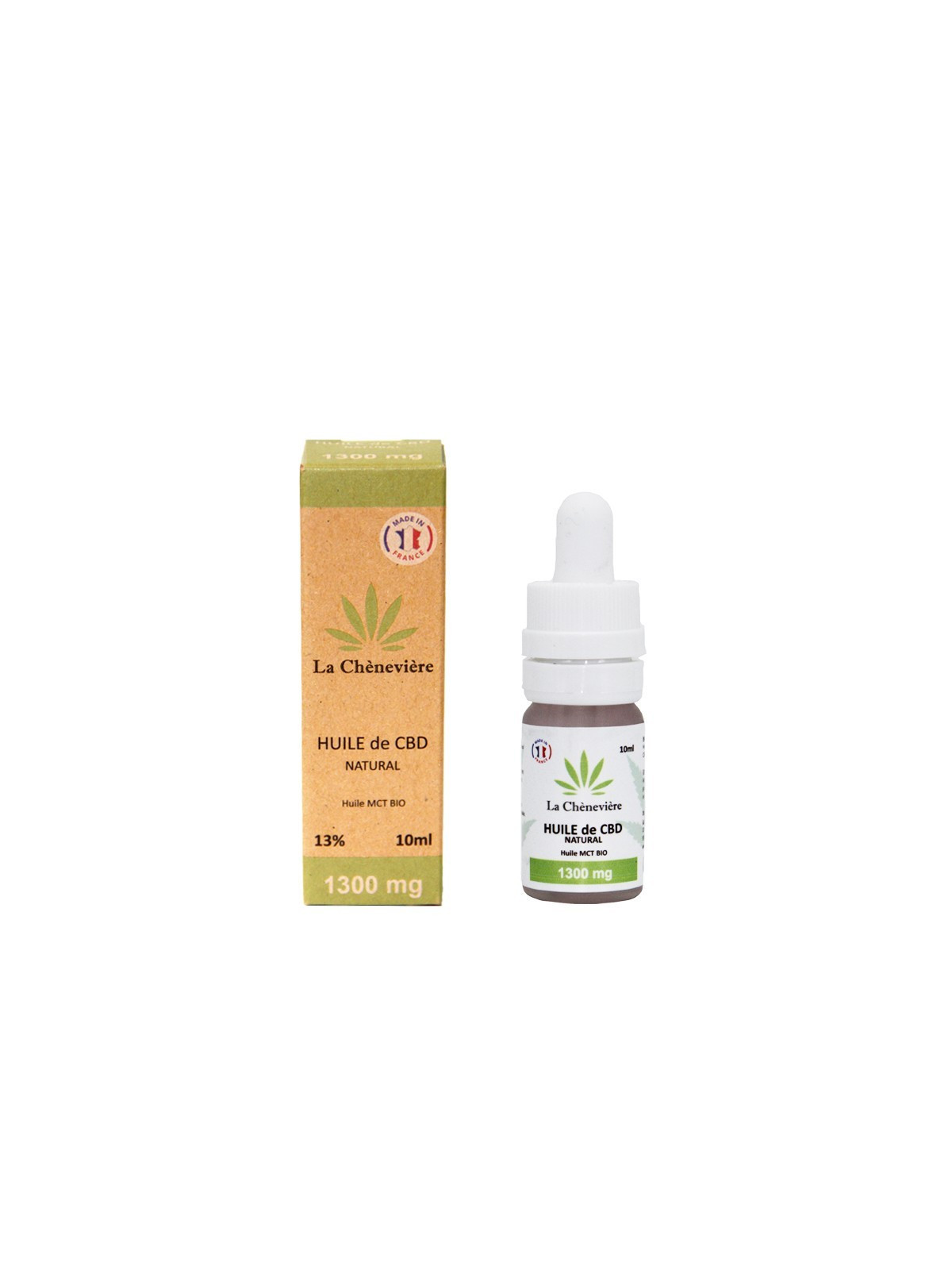 HUILES CBD NATURAL 10ML - LA CHÈNEVIÈRE-CBD-alavape.com