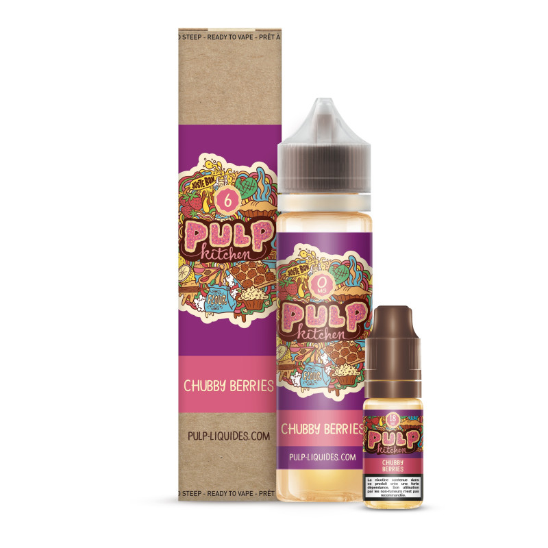 E LIQUIDE PACK 60ML CHUBBY BERRIES - PULP--alavape.com