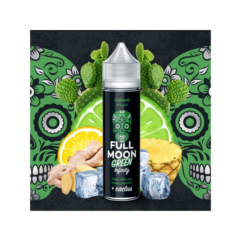 E LIQUIDE GREEN INFINITY 50ML - FULL MOON--alavape.com