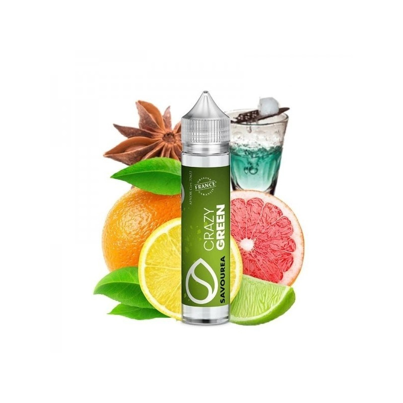 E LIQUIDE CRAZY GREEN 50ML - SAVOUREA--alavape.com