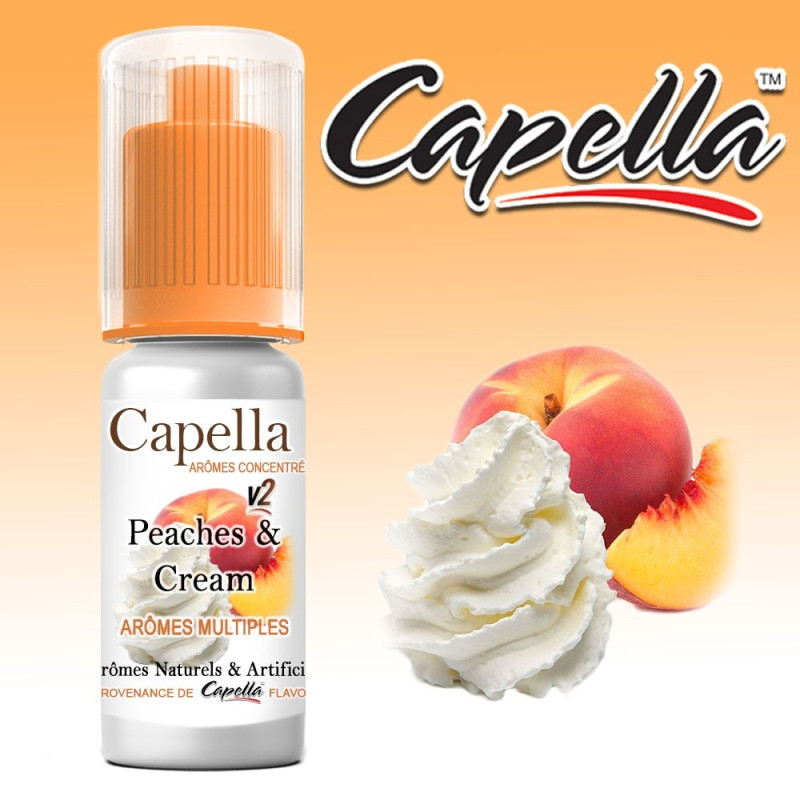 CONCENTRÉ PEACHES AND CREAM V2 - CAPELLA-DIY - Do It Yourself-alavape.com