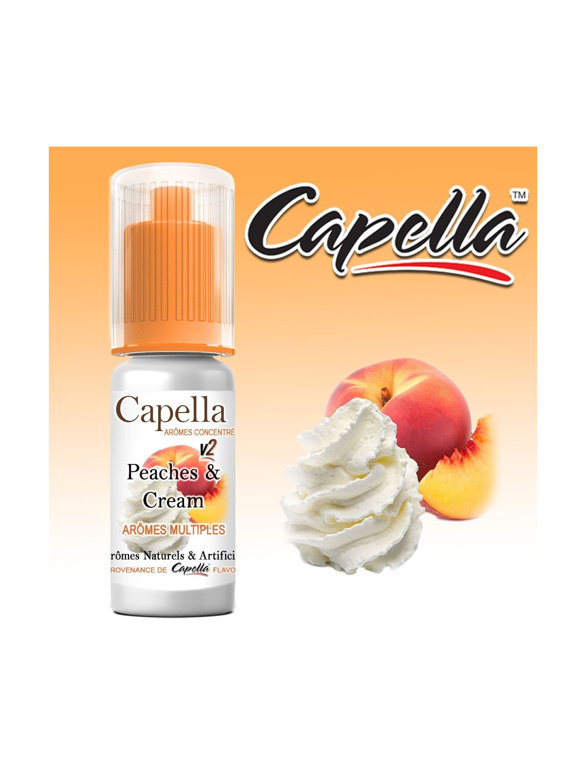 CONCENTRÉ PEACHES AND CREAM V2 - CAPELLA-DIY - Do It Yourself-alavape.com