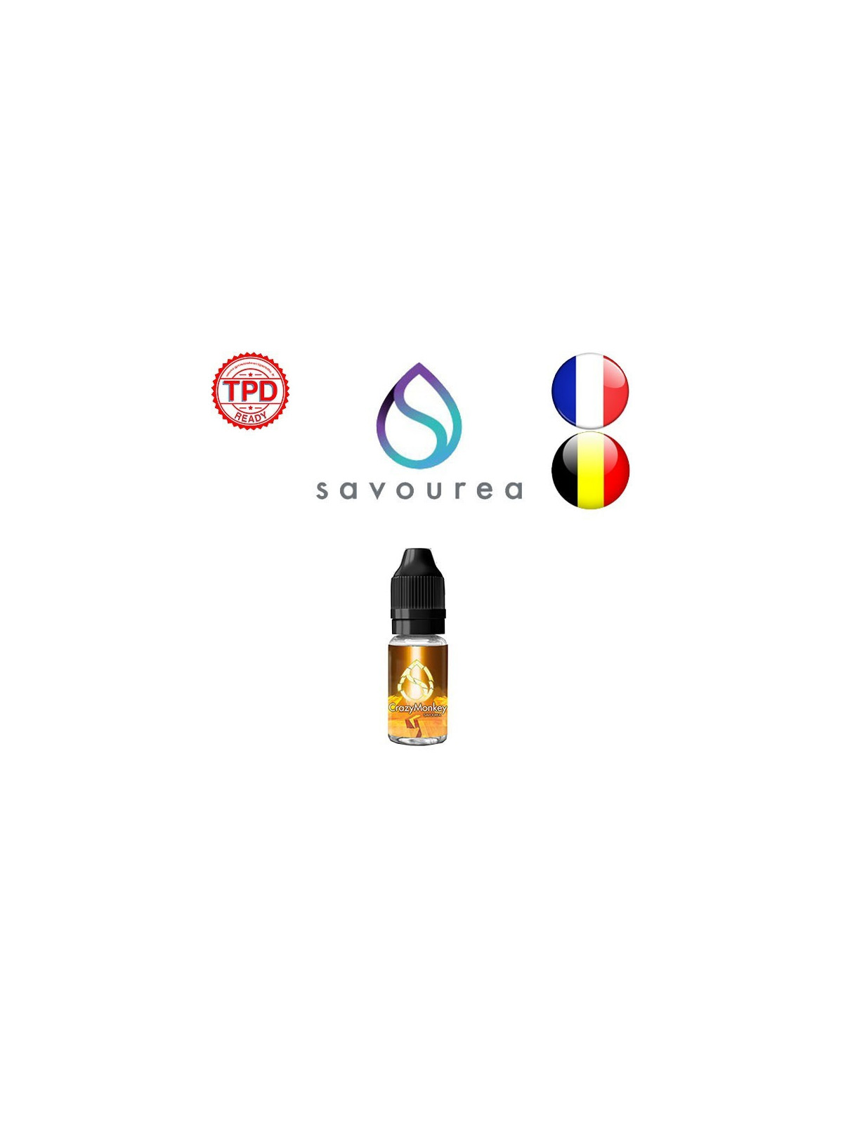 E LIQUIDE CRAZY MONKEY 10ML - SAVOUREA--alavape.com