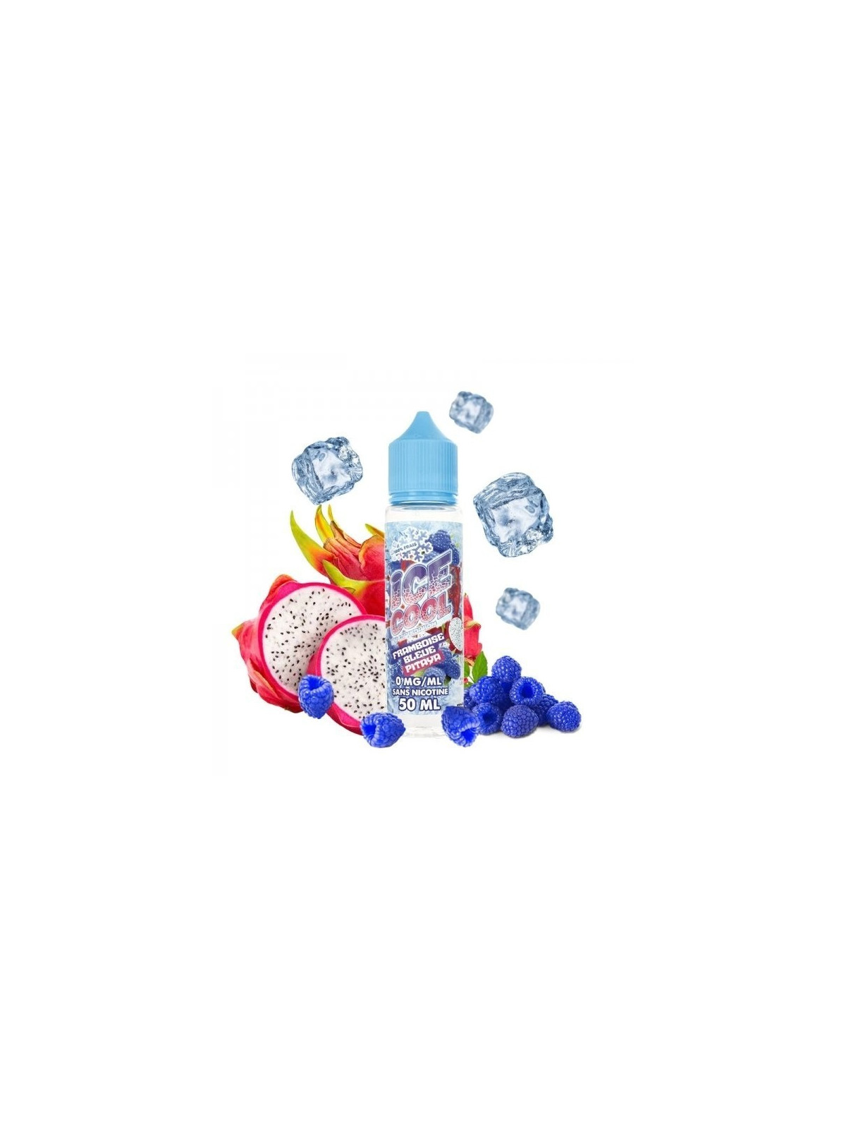 E LIQUIDE FRAMBOISE BLEUE PITAYA 50ML - ICE COOL-Eliquides-alavape.com