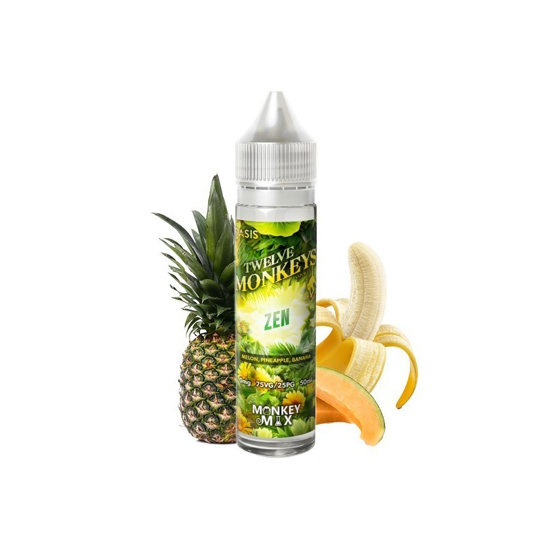E LIQUIDE ZEN 50ML - OASIS TWELVE MONKEYS-Eliquides-alavape.com