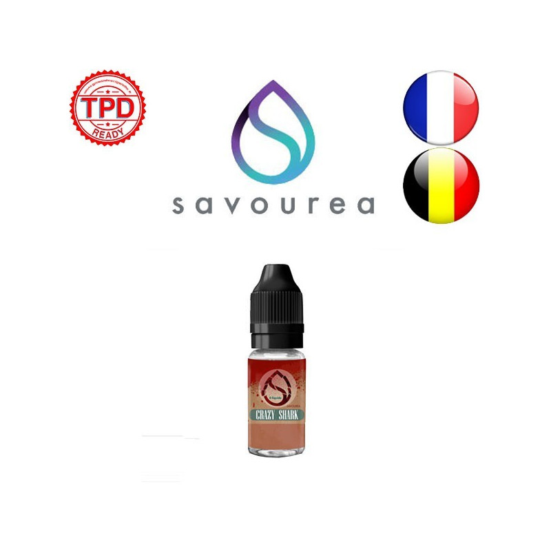 E LIQUIDE CRAZY SHARK 10ML - SAVOUREA--alavape.com