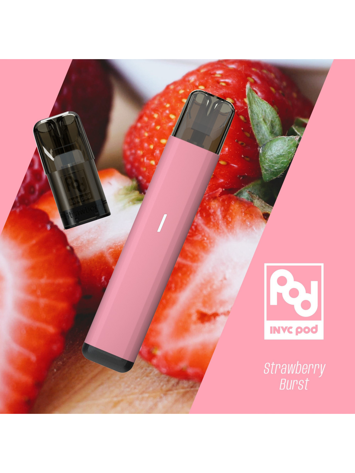 PUFF FRAISE RECHARGEABLE - INVC-PUFFS-alavape.com
