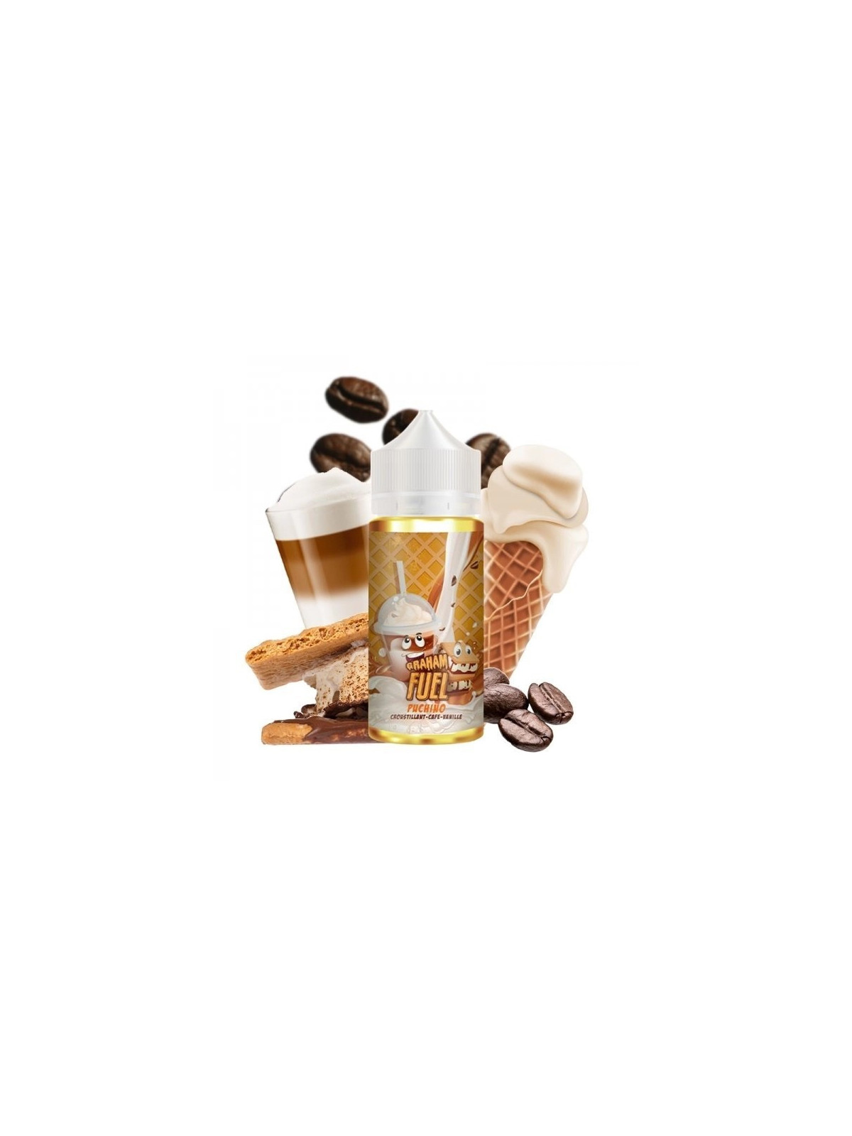 E LIQUIDE PUCHINO 100ML - GRAHAM FUEL-Eliquides-alavape.com
